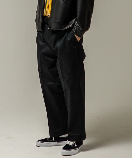 430（フォーサーティ）の「mp14910-  DF BT-W CHINO ワイドチノパンツ(26-092)（チノパンツ・メンズ・ヘザーグレー/チャコールグレー/ブラック/ベージュ/ネイビー・XL/L/M）」の6枚目の写真