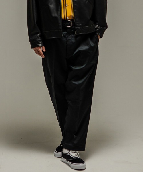 430（フォーサーティ）の「mp14910-  DF BT-W CHINO ワイドチノパンツ(26-092)（チノパンツ・メンズ・ヘザーグレー/チャコールグレー/ブラック/ベージュ/ネイビー・XL/L/M）」の7枚目の写真