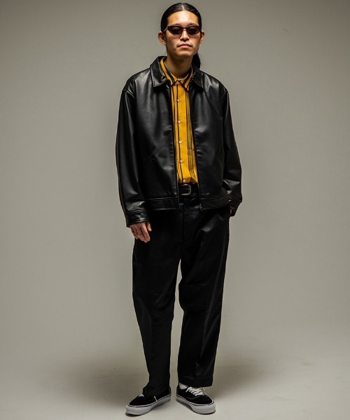 430（フォーサーティ）の「mp14910-  DF BT-W CHINO ワイドチノパンツ(26-092)（チノパンツ・メンズ・ヘザーグレー/チャコールグレー/ブラック/ベージュ/ネイビー・XL/L/M）」の8枚目の写真