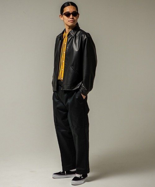 430（フォーサーティ）の「mp14910-  DF BT-W CHINO ワイドチノパンツ(26-092)（チノパンツ・メンズ・ヘザーグレー/チャコールグレー/ブラック/ベージュ/ネイビー・XL/L/M）」の9枚目の写真