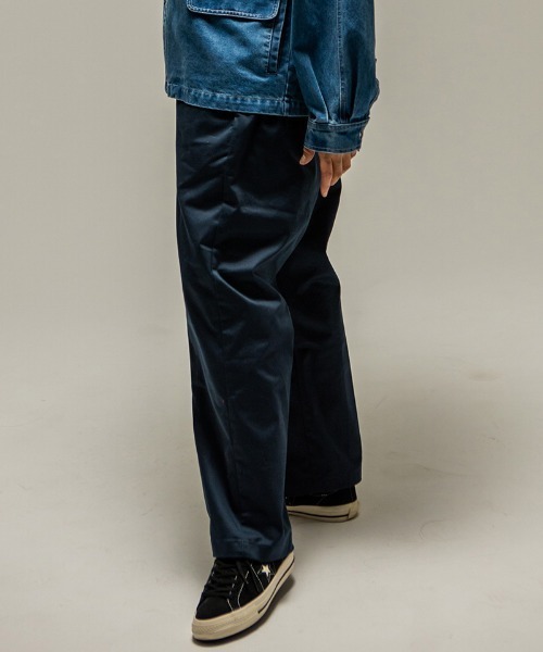 430（フォーサーティ）の「mp14910-  DF BT-W CHINO ワイドチノパンツ(26-092)（チノパンツ・メンズ・ヘザーグレー/チャコールグレー/ブラック/ベージュ/ネイビー・XL/L/M）」の21枚目の写真