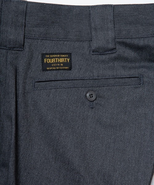 430（フォーサーティ）の「mp14910-  DF BT-W CHINO ワイドチノパンツ(26-092)（チノパンツ・メンズ・ヘザーグレー/チャコールグレー/ブラック/ベージュ/ネイビー・XL/L/M）」の19枚目の写真