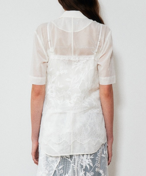 LE CIEL BLEU（ルシェルブルー）の「レースキャミトップ / Lace Cami Top（シャツ/ブラウス・レディース・オフホワイト・36）」の9枚目の写真