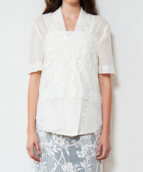 LE CIEL BLEU（ルシェルブルー）の「レースキャミトップ / Lace Cami Top（シャツ/ブラウス・レディース・オフホワイト・36）」の8枚目の写真