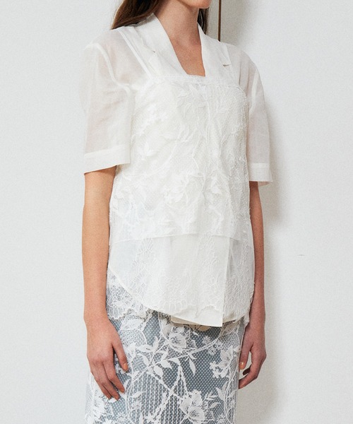 LE CIEL BLEU（ルシェルブルー）の「レースキャミトップ / Lace Cami Top（シャツ/ブラウス・レディース・オフホワイト・36）」の7枚目の写真