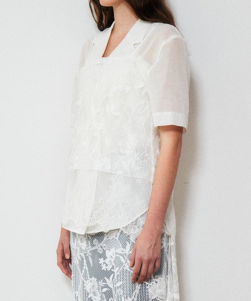 LE CIEL BLEU（ルシェルブルー）の「レースキャミトップ / Lace Cami Top（シャツ/ブラウス・レディース・オフホワイト・36）」の6枚目の写真