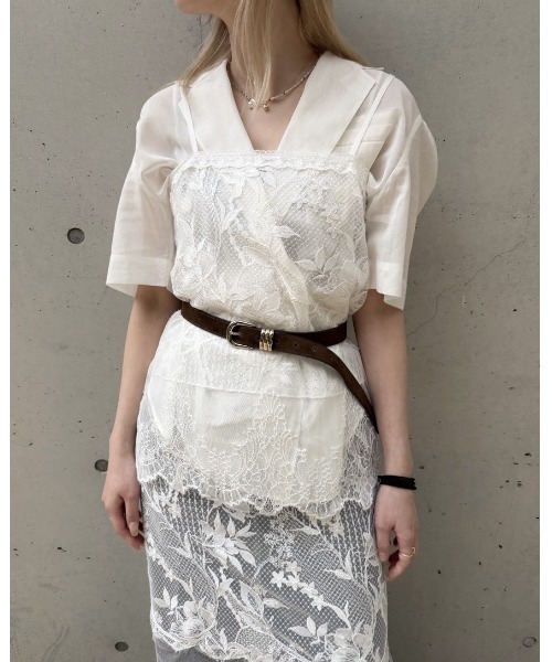 LE CIEL BLEU(ルシェルブルー)の「レースキャミトップ / Lace Cami Top(キャミソール・レディース・オフホワイト・36/38)」の13枚目の写真