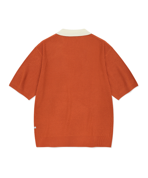 COVERNAT(カバーナット)の「オープンカラー ハーフニット オレンジ(ニット/セーター・レディース・その他・SMALL/MEDIUM/LARGE/X-LARGE)」の2枚目の写真