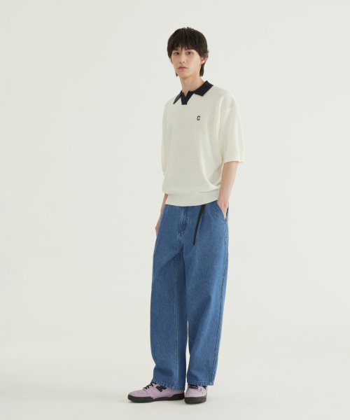 COVERNAT(カバーナット)の「オープンカラー ハーフニット オレンジ(ニット/セーター・レディース・その他・SMALL/MEDIUM/LARGE/X-LARGE)」の4枚目の写真