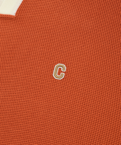 COVERNAT(カバーナット)の「オープンカラー ハーフニット オレンジ(ニット/セーター・レディース・その他・SMALL/MEDIUM/LARGE/X-LARGE)」の7枚目の写真