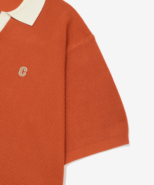 COVERNAT(カバーナット)の「オープンカラー ハーフニット オレンジ(ニット/セーター・レディース・その他・SMALL/MEDIUM/LARGE/X-LARGE)」の8枚目の写真