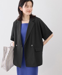 セットアップ対応】からみ織ダブルジャケット（テーラードジャケット