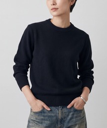 【T18】【A+ by SAI/エー プラス バイ サイ】CLASSIC CREW NECK LONG SLEEVE PULLOVER