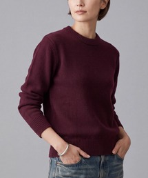 【T18】【A+ by SAI/エー プラス バイ サイ】CLASSIC CREW NECK LONG SLEEVE PULLOVER