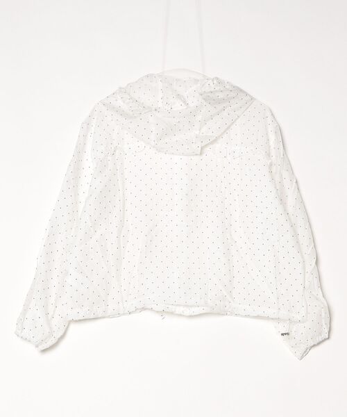 Vini(ヴィニ)の「ドット透け感ウインドブレーカー(Tシャツ/カットソー・レディース・ホワイト・MEDIUM)」の9枚目の写真