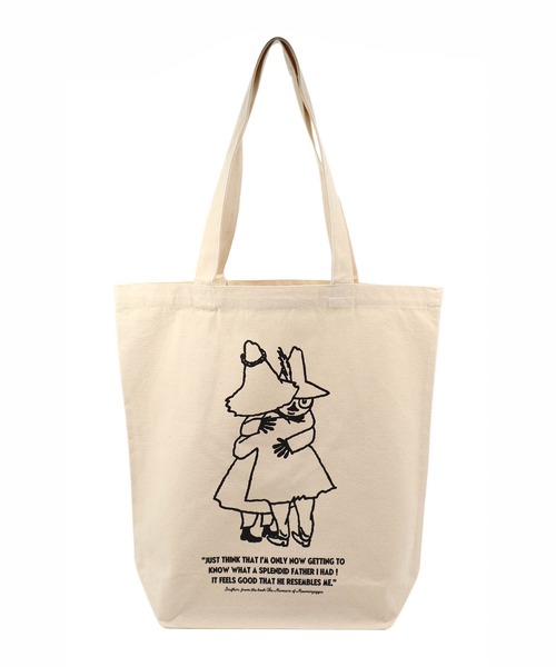 salle de bal(サルデバル)の「【 MOOMIN / ムーミン 】 ヨクサル & スナフキン トートバッグ WNI(トートバッグ・レディース・ブラック/ナチュラル・FREE)」の1枚目の写真