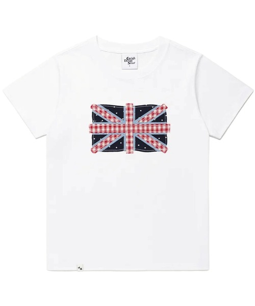 Cavish(カビシ)の「CAVISH/ユニオンジャックTシャツ(Tシャツ/カットソー・レディース・ネイビー/ホワイト/グレー・SMALL)」の4枚目の写真