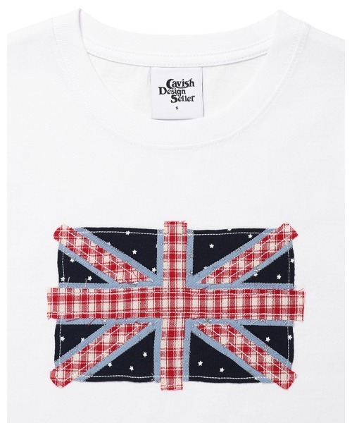 Cavish(カビシ)の「CAVISH/ユニオンジャックTシャツ(Tシャツ/カットソー・レディース・ネイビー/ホワイト/グレー・SMALL)」の6枚目の写真