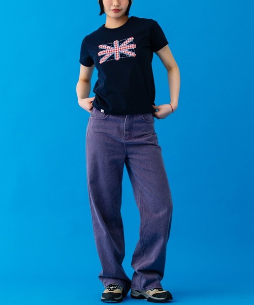 Cavish(カビシ)の「CAVISH/ユニオンジャックTシャツ(Tシャツ/カットソー・レディース・ネイビー/ホワイト/グレー・SMALL)」の14枚目の写真