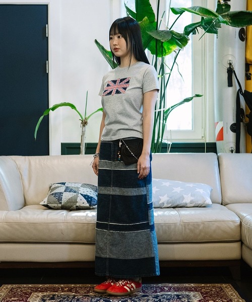 Cavish(カビシ)の「CAVISH/ユニオンジャックTシャツ(Tシャツ/カットソー・レディース・ネイビー/ホワイト/グレー・SMALL)」の22枚目の写真
