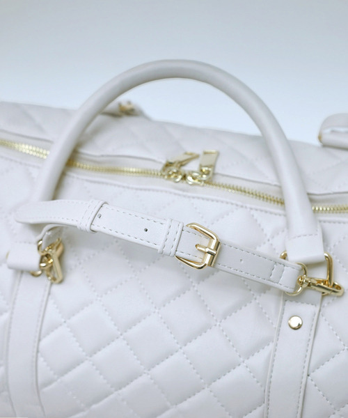 ROYAL PARTY(ロイヤルパーティー)の「【Lサイズ】キルティングボストンBAG(ボストンバッグ・レディース・オフホワイト/ブラック・FREE)」の15枚目の写真