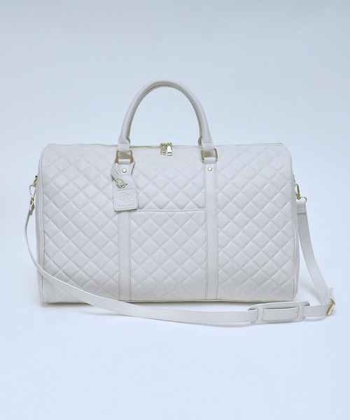 ROYAL PARTY(ロイヤルパーティー)の「【Lサイズ】キルティングボストンBAG(ボストンバッグ・レディース・オフホワイト/ブラック・FREE)」の5枚目の写真