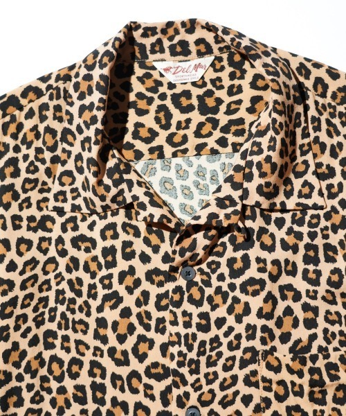 DEL MAR sportswear(デルマースポーツウェア)の「DEL MAR sportswear / デルマースポーツウエアー 60S BOWLING SHIRT ボーリングシャツ(シャツ/ブラウス・メンズ・ブラック/レオパード・MEDIUM/SMALL/LARGE)」の8枚目の写真