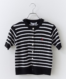 U.S. POLO ASSN.（ユーエスポロアッスン）の「U.S. POLO ASSN./ユーエスポロアッスン ケーブル半袖カーディガン 2026年春夏（カーディガン/ボレロ）」