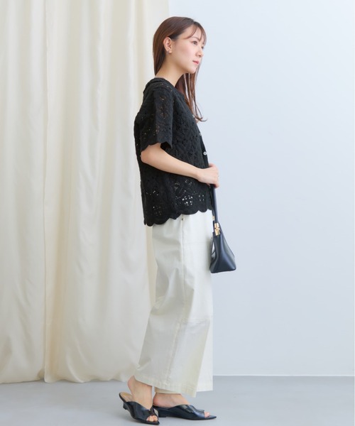 COHINA(コヒナ)の「サイドベルトワークパンツ 【低身長・小柄女性】(カーゴパンツ・レディース・ホワイト/カーキ・XS-Short/S-Short/XS-Regular/S-Regular)」の7枚目の写真