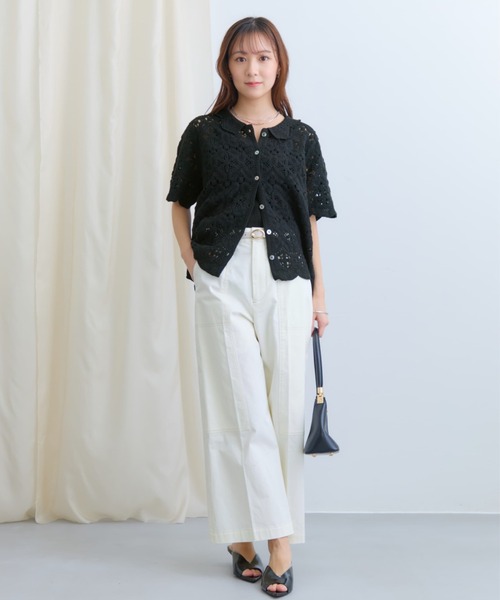 COHINA(コヒナ)の「サイドベルトワークパンツ 【低身長・小柄女性】(カーゴパンツ・レディース・ホワイト/カーキ・XS-Short/S-Short/XS-Regular/S-Regular)」の5枚目の写真