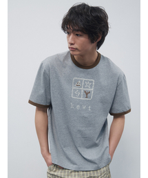 KIJUN MEN（キジュンメンズ）の「Kewt Ringer Tee Melange Grey（Tシャツ/カットソー）」