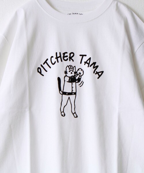 FREDY MAC(フレディーマック)の「【マックT】【PITCHER TAMA】original body T-shirts(Tシャツ/カットソー・メンズ・ネイビー/ホワイト・L/M/S)」の3枚目の写真