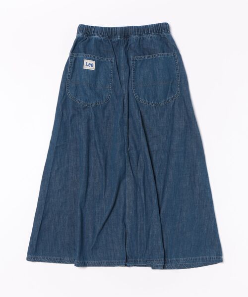 Lee（リー）の「Lee/リー イージーロングスカート（デニムスカート・レディース・ブルー/インディゴブルー/ブラック・SMALL/MEDIUM）」の4枚目の写真
