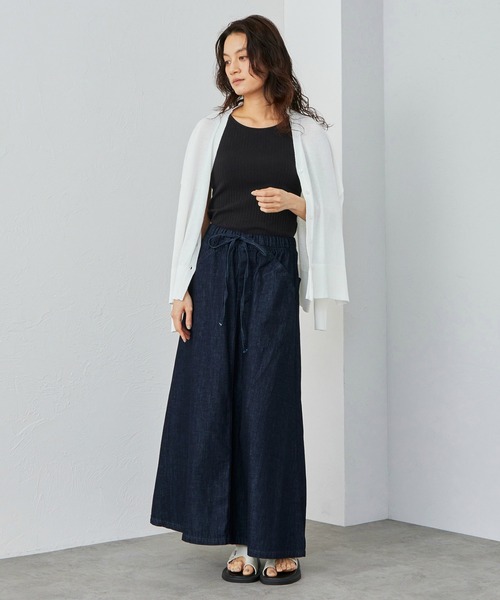 Lee（リー）の「Lee/リー イージーロングスカート（デニムスカート・レディース・ブルー/インディゴブルー/ブラック・SMALL/MEDIUM）」の19枚目の写真