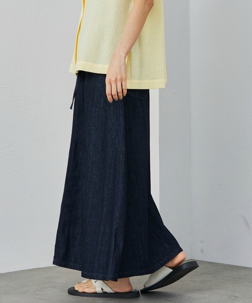 Lee（リー）の「Lee/リー イージーロングスカート（デニムスカート・レディース・ブルー/インディゴブルー/ブラック・SMALL/MEDIUM）」の21枚目の写真