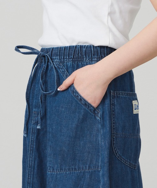 Lee（リー）の「Lee/リー イージーロングスカート（デニムスカート・レディース・ブルー/インディゴブルー/ブラック・SMALL/MEDIUM）」の11枚目の写真