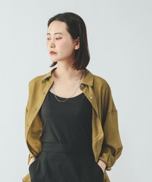GLOBAL WORK | シルキータッチシアーシャツ長袖/636668(シャツ/ブラウス)