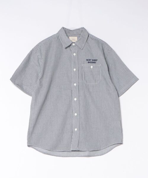 CORISCO（コリスコ）の「バックアニマル柄 ヒッコリー半袖シャツ(M1)（シャツ/ブラウス・メンズ・その他1/その他2・MEDIUM/LARGE/X-LARGE）」の7枚目の写真