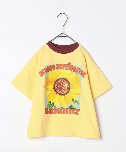 p.premier(ピードットプルミエ)の「元気いっぱいひまわりとリンゴのグラフィック半袖Tシャツ(Tシャツ/カットソー・キッズ・アイボリー/グレー/オフホワイト/ライトイエロー・80/90/100/110/120/130/140)」の17枚目の写真