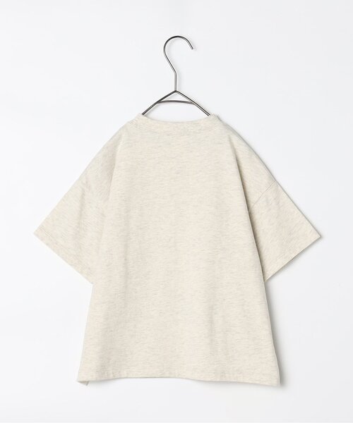 p.premier(ピードットプルミエ)の「元気いっぱいひまわりとリンゴのグラフィック半袖Tシャツ(Tシャツ/カットソー・キッズ・アイボリー/グレー/オフホワイト/ライトイエロー・80/90/100/110/120/130/140)」の5枚目の写真