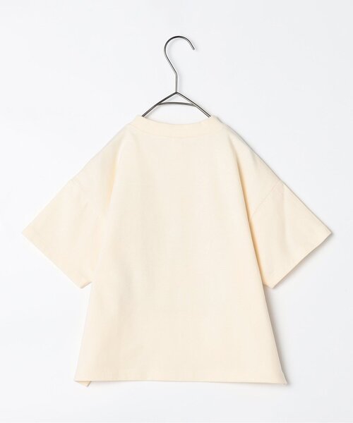 p.premier(ピードットプルミエ)の「元気いっぱいひまわりとリンゴのグラフィック半袖Tシャツ(Tシャツ/カットソー・キッズ・アイボリー/グレー/オフホワイト/ライトイエロー・80/90/100/110/120/130/140)」の20枚目の写真