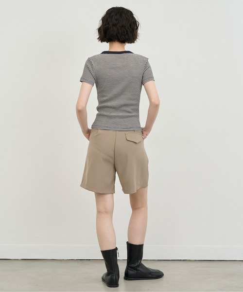NUJOH(ヌゾ)の「Snap Henley Border Tee / スナップヘンリーボーダーT(Tシャツ/カットソー・レディース・ネイビー/レッド・FREE)」の17枚目の写真