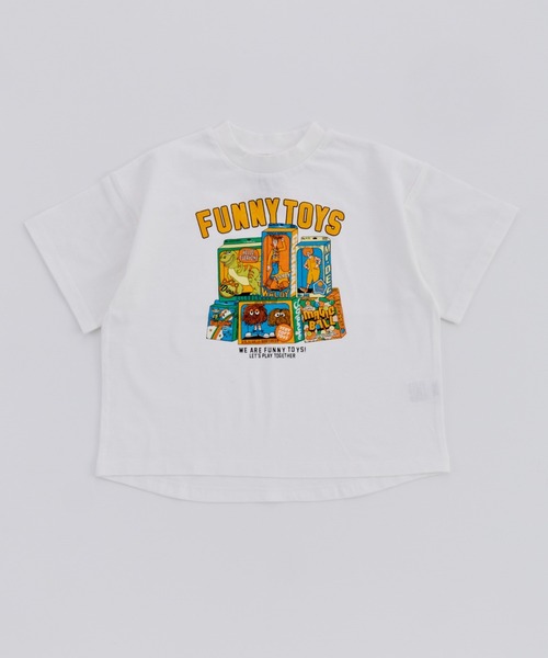 Ocean&Ground(オーシャン&グラウンド)の「Jr.FUNNY TOY'SプリントTシャツ(Tシャツ/カットソー・キッズ・ブラック/ライトブルー/ホワイト・160/150)」の2枚目の写真