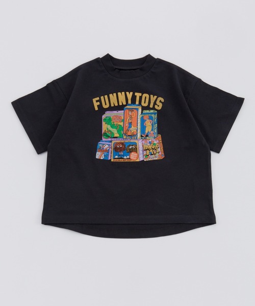 Ocean&Ground(オーシャン&グラウンド)の「Jr.FUNNY TOY'SプリントTシャツ(Tシャツ/カットソー・キッズ・ブラック/ライトブルー/ホワイト・160/150)」の1枚目の写真
