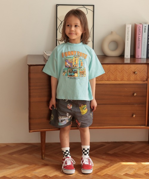 Ocean&Ground(オーシャン&グラウンド)の「Jr.FUNNY TOY'SプリントTシャツ(Tシャツ/カットソー・キッズ・ブラック/ライトブルー/ホワイト・160/150)」の14枚目の写真