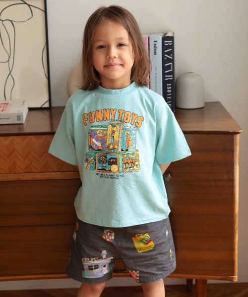 Ocean&Ground(オーシャン&グラウンド)の「Jr.FUNNY TOY'SプリントTシャツ(Tシャツ/カットソー・キッズ・ブラック/ライトブルー/ホワイト・160/150)」の11枚目の写真