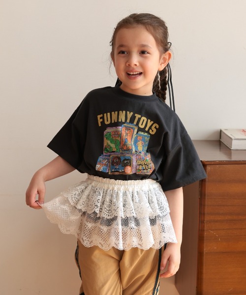 Ocean&Ground(オーシャン&グラウンド)の「Jr.FUNNY TOY'SプリントTシャツ(Tシャツ/カットソー・キッズ・ブラック/ライトブルー/ホワイト・160/150)」の16枚目の写真