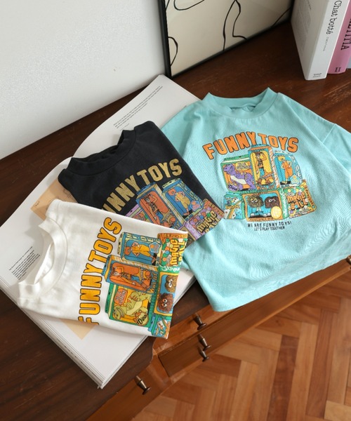 Ocean&Ground(オーシャン&グラウンド)の「Jr.FUNNY TOY'SプリントTシャツ(Tシャツ/カットソー・キッズ・ブラック/ライトブルー/ホワイト・160/150)」の21枚目の写真
