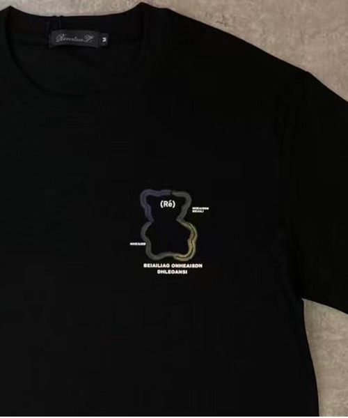revertical(リバーティカル)の「グラフィックバックプリントTシャツ/ワンポイントロゴ 半袖ルーズT(Tシャツ/カットソー・メンズ・ブラック/ピンク/ホワイト・LARGE/MEDIUM)」の7枚目の写真