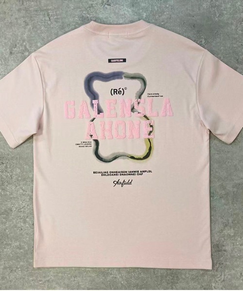 revertical(リバーティカル)の「グラフィックバックプリントTシャツ/ワンポイントロゴ 半袖ルーズT(Tシャツ/カットソー・メンズ・ブラック/ピンク/ホワイト・LARGE/MEDIUM)」の11枚目の写真